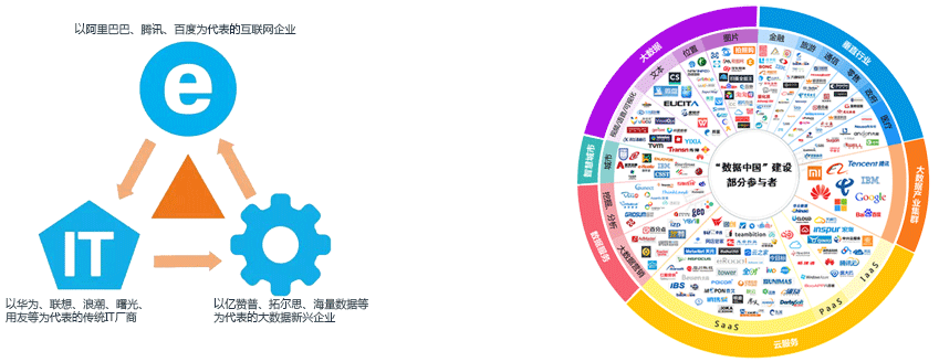 大数据产业市场主体、数据中国建设重点参与者
