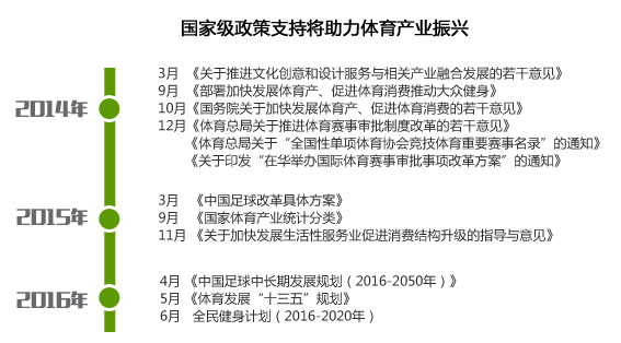 国家级政策支持将助力体育产业振兴